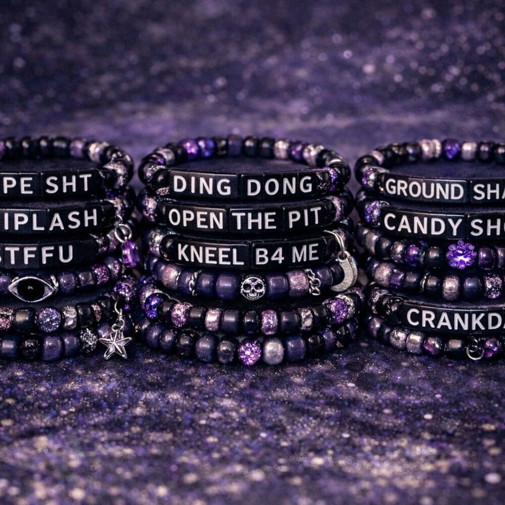 CRANKDAT | set of 10 Kandi festival / rave beaded bracelets
